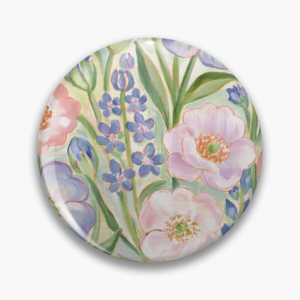 Item preview, Pastel Spring Floral Hand Painted Pattern designed and sold by TheVintageEdit.