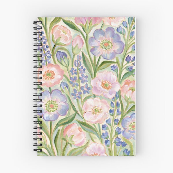 Item preview, Pastel Spring Floral Hand Painted Pattern designed and sold by TheVintageEdit.