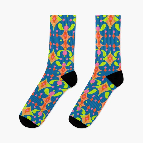 Item preview, Copy of Groovy Geometric Pattern in Teal, Chartreus and Orange designed and sold by LaRoach Digital Arts.