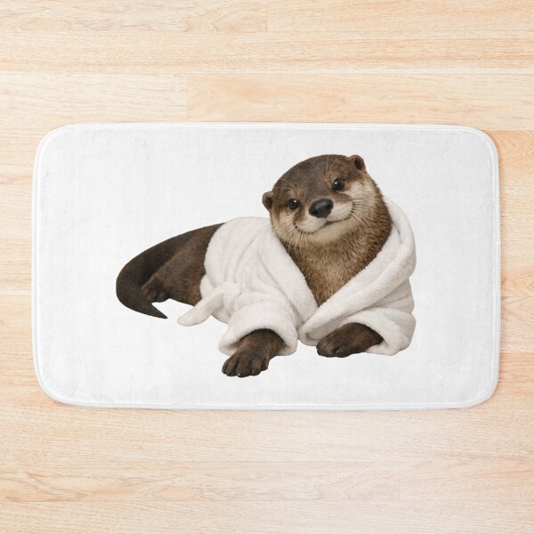 Item preview, Otter Fluffy Bathrobe designed and sold by Sillytoe.