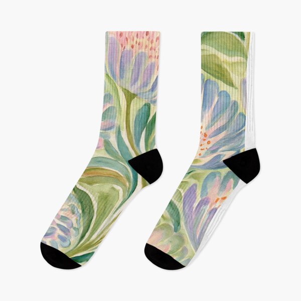 Item preview, Painterly Pastel Floral Botanical Pattern designed and sold by TheVintageEdit.