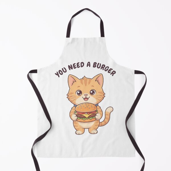 Item preview, Burger Lover Chibi Cat designed and sold by cobano.