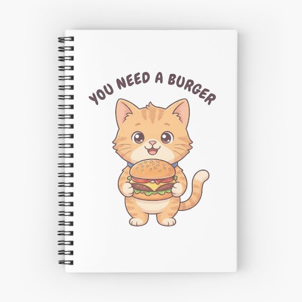 Item preview, Burger Lover Chibi Cat designed and sold by cobano.