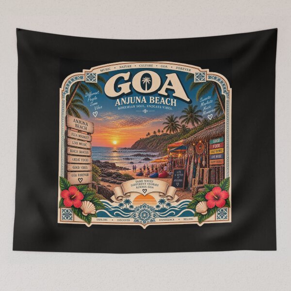Item preview, Anjuna Beach — Bohemian Soul · Endless Vibes designed and sold by Goanheartprints.