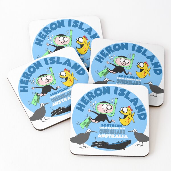 Item preview, Heron Island Southern Great Barrier Reef Nature Souvenir designed and sold by Al Benge - NZ & Australian Art.
