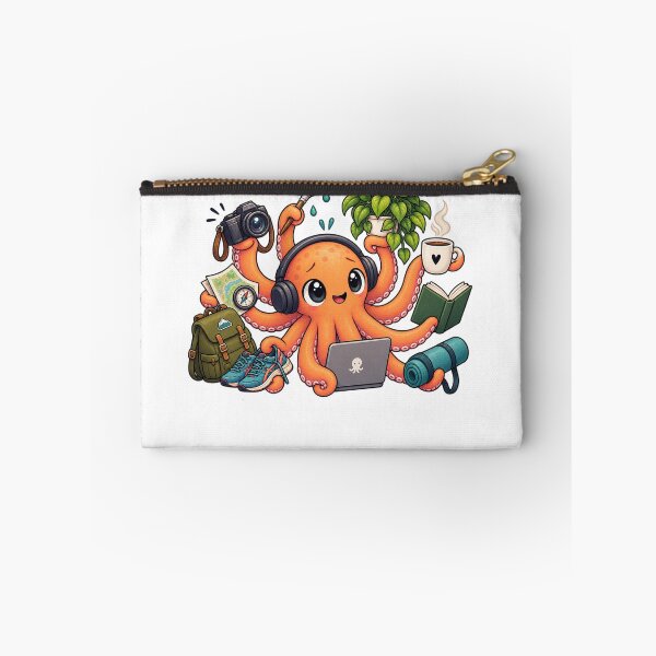 Item preview, Eight Arms. Zero Free Time. Too Many Hobbies. designed and sold by Animal Puns.