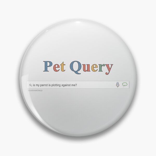 Item preview, Pet Query Parrot Plotting - Funny Bird Search Bar designed and sold by JustAsmahDesign.