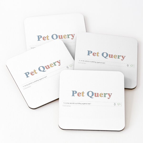 Item preview, Pet Query Parrot Plotting - Funny Bird Search Bar designed and sold by JustAsmahDesign.