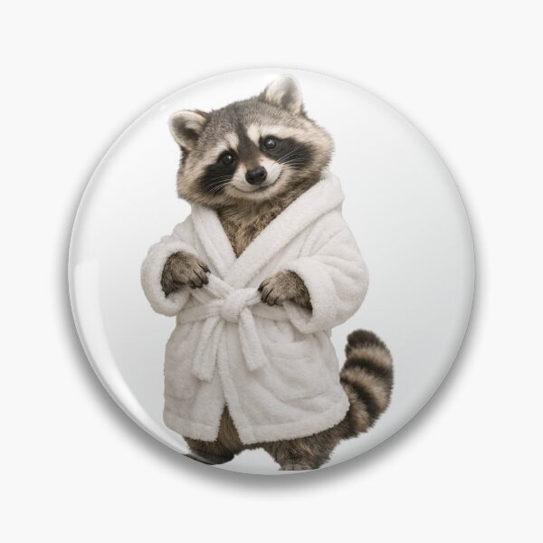 Item preview, Raccoon Fluffy Bathrobe designed and sold by Sillytoe.