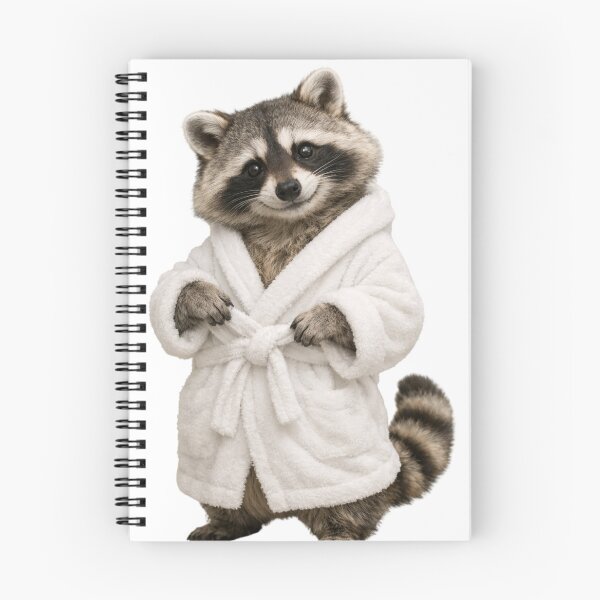 Item preview, Raccoon Fluffy Bathrobe designed and sold by Sillytoe.