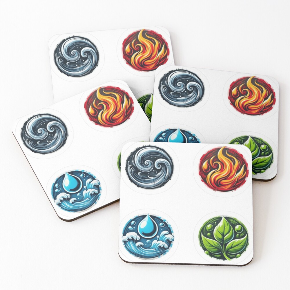 Item preview, Coasters (Set of 4) designed and sold by Ink8instinct.