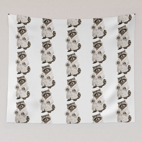 Item preview, Raccoon Fluffy Bathrobe designed and sold by Sillytoe.