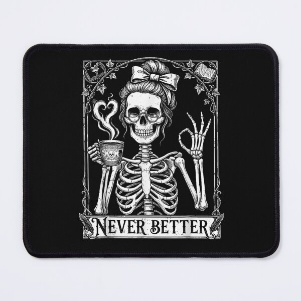 Item preview, Skeleton Drinking Coffee Funny Halloween Women Graphic Tees designed and sold by ArtByimamS.