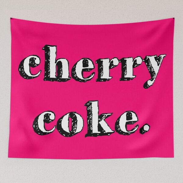 Item preview, cherry coke sign music bottle drink iconic dark pink designed and sold by Doctor Schtrudel.