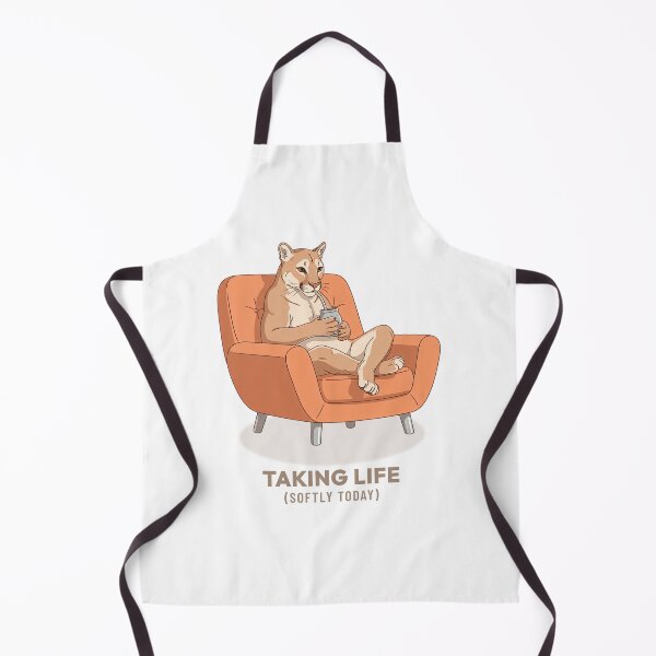 Item preview, Puma Drinking Mate Vintage Illustration designed and sold by COZY VINTAGE animal.