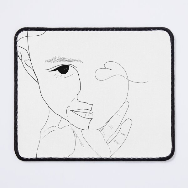 Item preview, Minimalist Face Heart Hand Line Art designed and sold by a1-x.