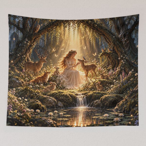 Item preview, Maiden of the Enchanted Forest Oasis designed and sold by nikkolaus.