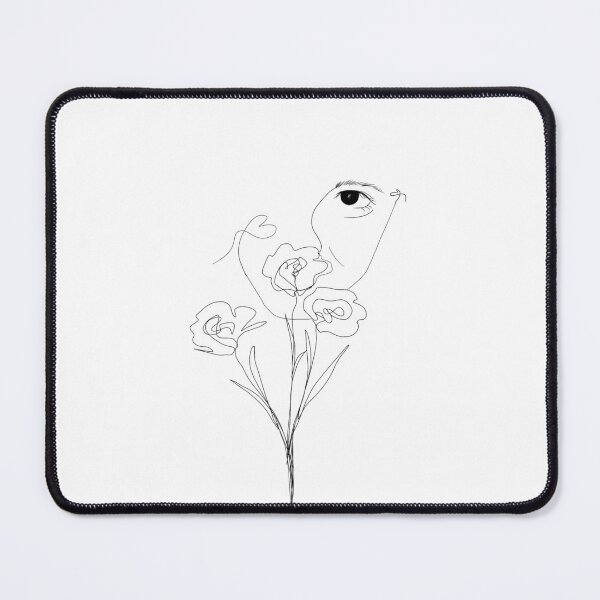 Item preview, Minimalist Woman And Flowers Line Art⁠ designed and sold by a1-x.