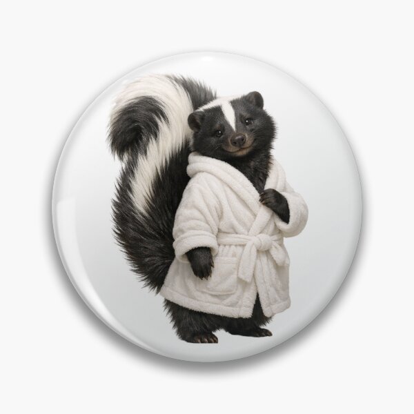 Item preview, Skunk Fluffy Bathrobe designed and sold by Sillytoe.
