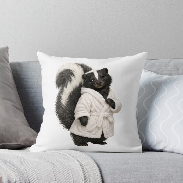 Item preview, Skunk Fluffy Bathrobe designed and sold by Sillytoe.