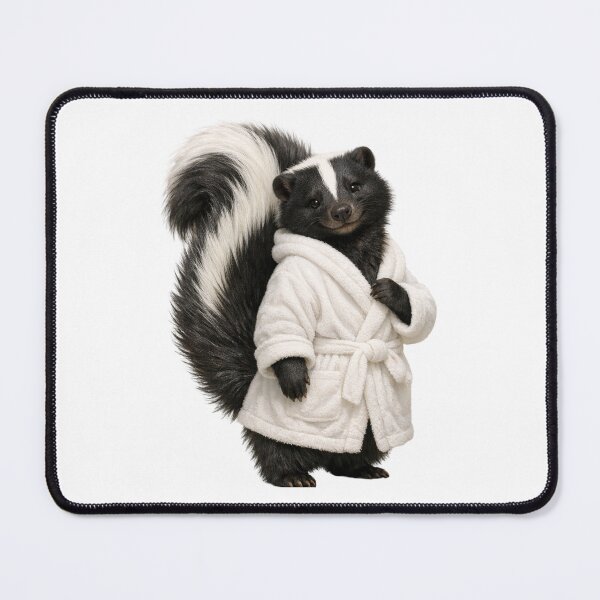 Item preview, Skunk Fluffy Bathrobe designed and sold by Sillytoe.