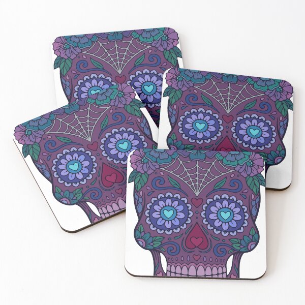 Item preview, Catrina Colorful Sugar Skull Illustration designed and sold by Ojo de Lilith.