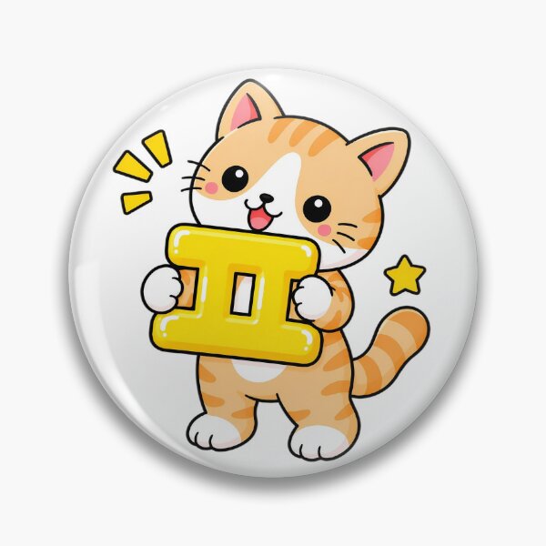 Item preview, Cute Orange Tabby Cat with Korean Hangul Letter ㅍ Kawaii Kitty designed and sold by NoopnyangStudio.