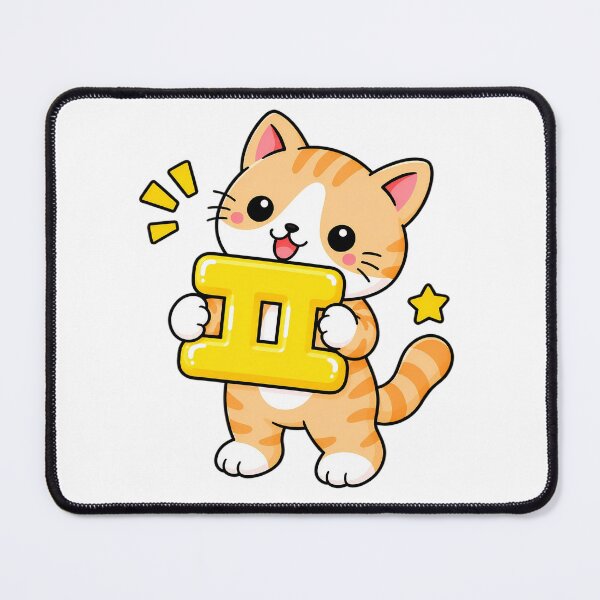 Item preview, Cute Orange Tabby Cat with Korean Hangul Letter ㅍ Kawaii Kitty designed and sold by NoopnyangStudio.
