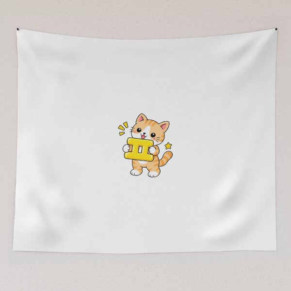 Item preview, Cute Orange Tabby Cat with Korean Hangul Letter ㅍ Kawaii Kitty designed and sold by NoopnyangStudio.