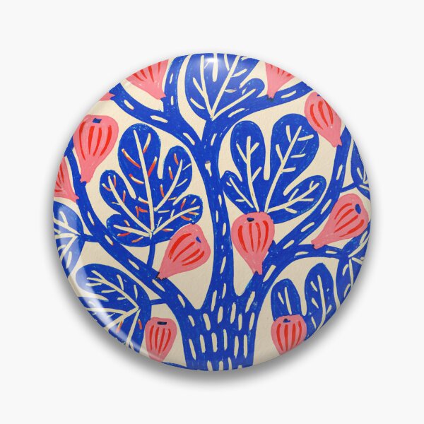 Item preview, Colorful Fig Tree Folk Botanical Illustration designed and sold by Sunday Margaritas Art.
