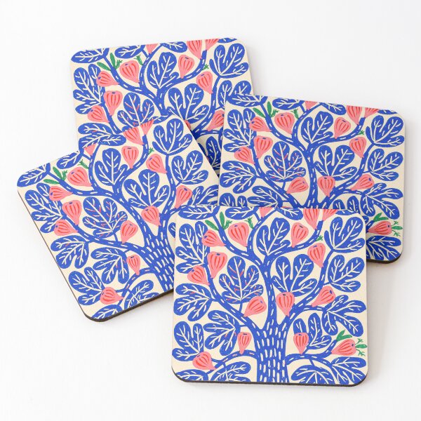 Item preview, Colorful Fig Tree Folk Botanical Illustration designed and sold by Sunday Margaritas Art.