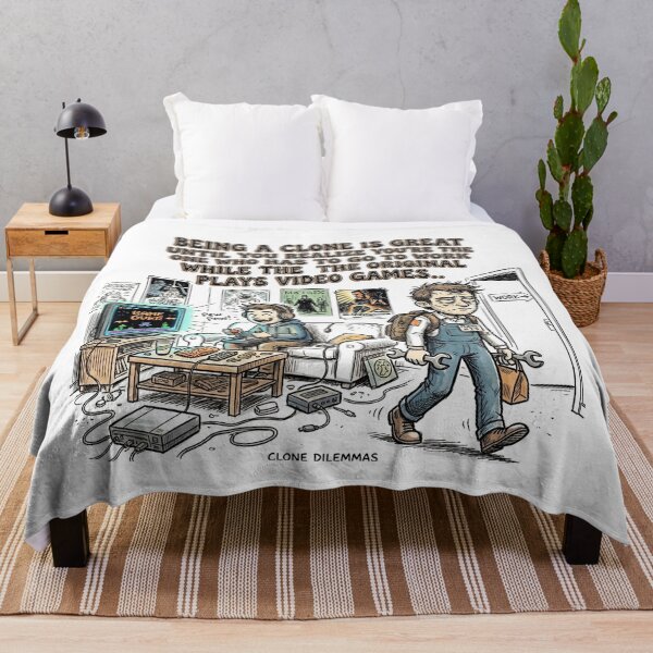 Item preview, Being a clone is great until you realize you're the one who has to go to work while the original plays video games. designed and sold by jrzvibe.