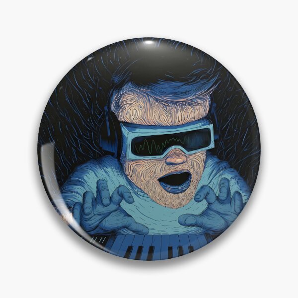Item preview, Electronic Music Producer Synth Wave Art designed and sold by Lunat1kk.
