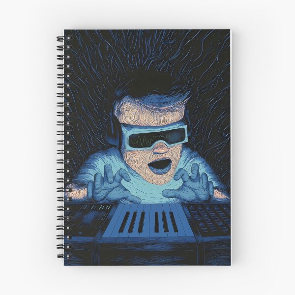 Item preview, Electronic Music Producer Synth Wave Art designed and sold by Lunat1kk.