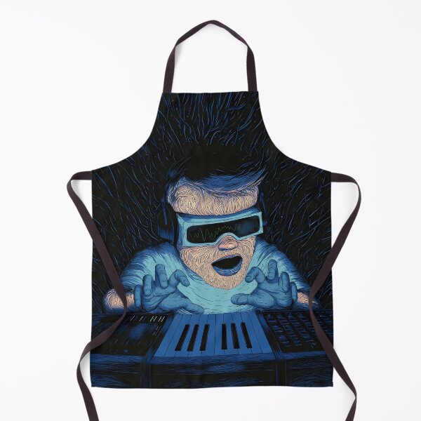 Item preview, Electronic Music Producer Synth Wave Art designed and sold by Lunat1kk.