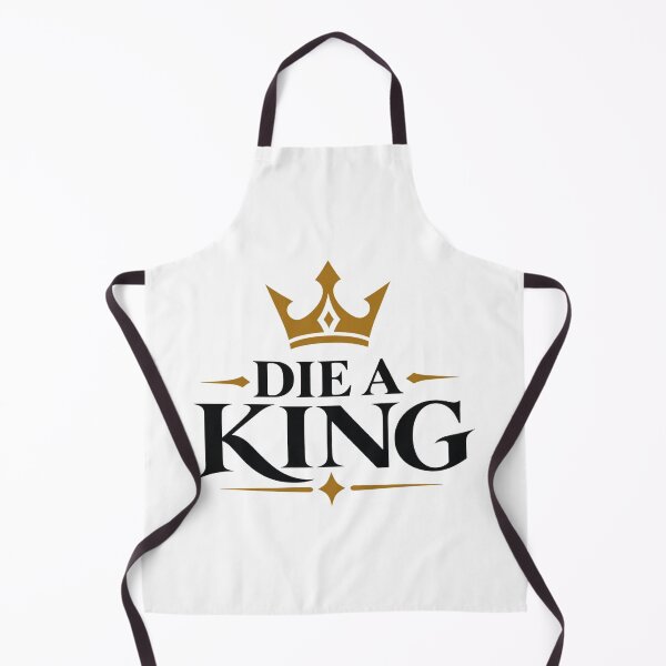 Item preview, Die A King Gold Crown - Motivational Royalty Typography designed and sold by VYBEHAUS.