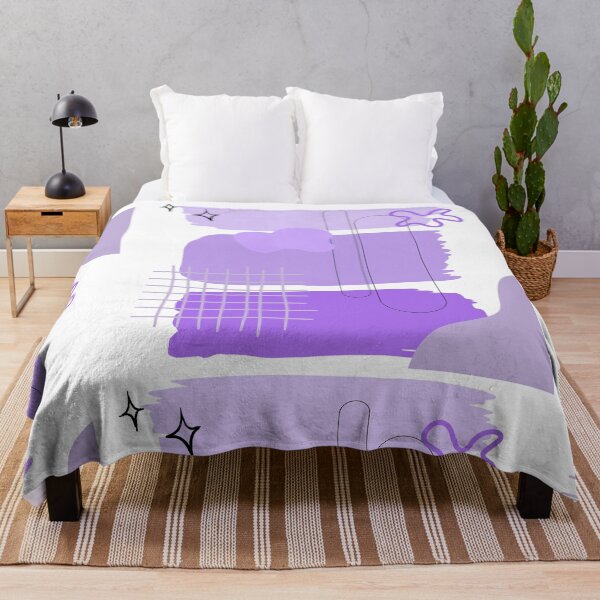 Item preview, True Purple Abstract Shapes – Modern Geometric Contemporary Art designed and sold by Khadique.