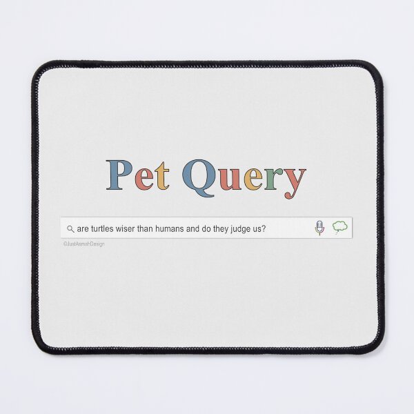 Item preview, Pet Query Turtle Judging - Funny Reptile Search Bar designed and sold by JustAsmahDesign.
