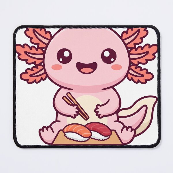 Item preview, Axolotl Sushi Cute Kawaii Japanese Food designed and sold by DofinaSur.