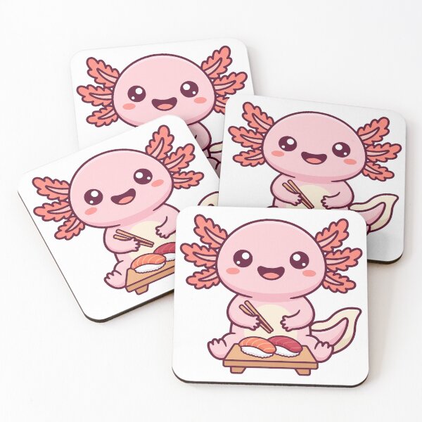 Item preview, Axolotl Sushi Cute Kawaii Japanese Food designed and sold by DofinaSur.