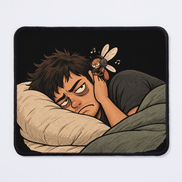 Item preview, Mosquito Won't Let Me Sleep – Funny Sleep Humor designed and sold by Jollivane Studio.