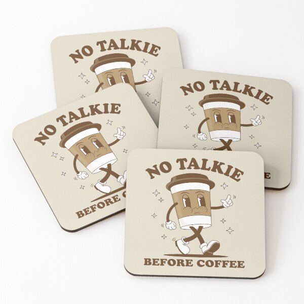 Item preview, No Talkie Before Coffee designed and sold by AdventureTee.
