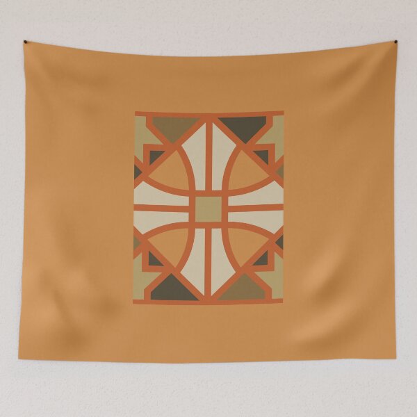 Item preview, Autumn Cross In Stained Glass designed and sold by lifeinspired4u.