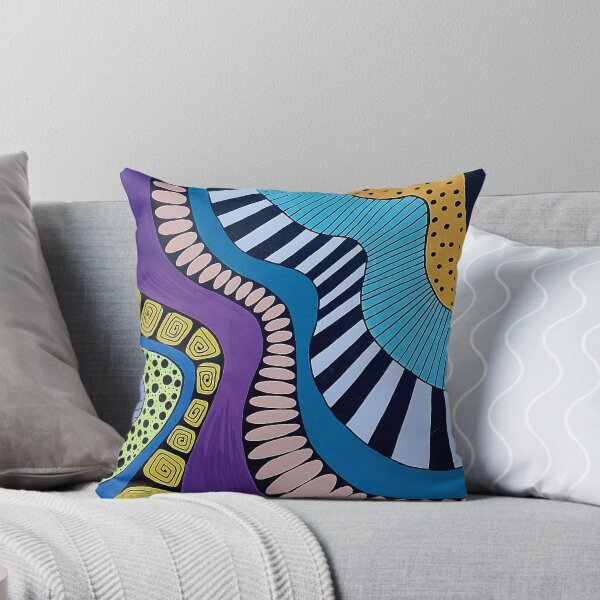 Item preview, Psychedelic Spiral — Purple, Blue & Gold Abstract Art designed and sold by WonderwildArt.