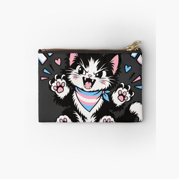 Item preview, Trans Rights Or I Bites Cute Angry Kitten designed and sold by SayMaria.