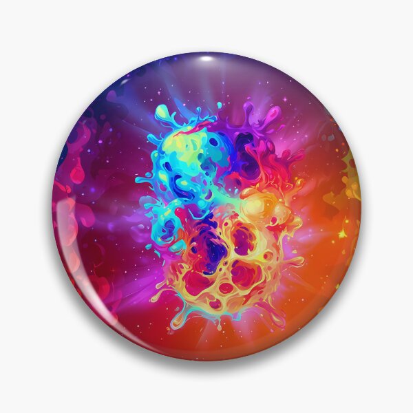 Item preview, Psychedelic Liquid Splash Cosmic Abstraction designed and sold by Lunat1kk.