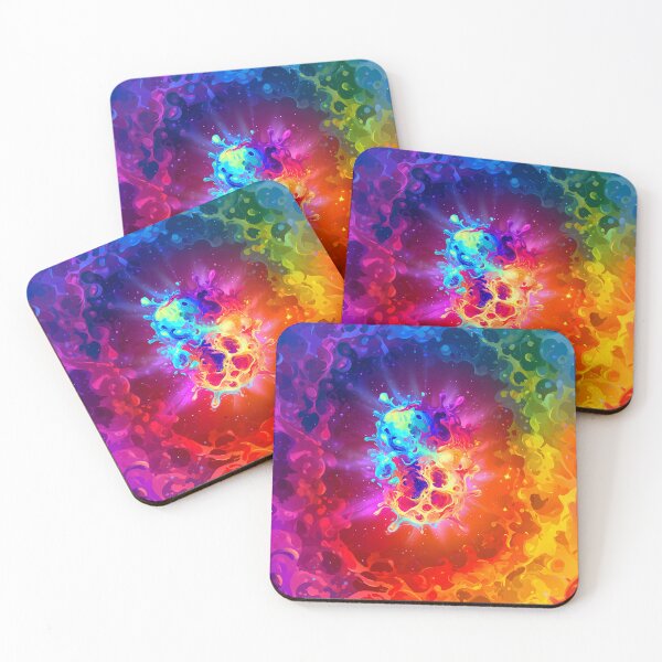 Item preview, Psychedelic Liquid Splash Cosmic Abstraction designed and sold by Lunat1kk.
