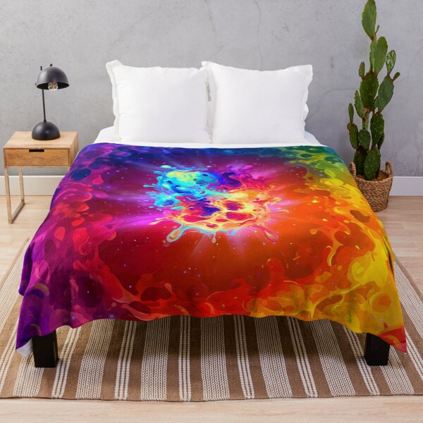 Item preview, Psychedelic Liquid Splash Cosmic Abstraction designed and sold by Lunat1kk.