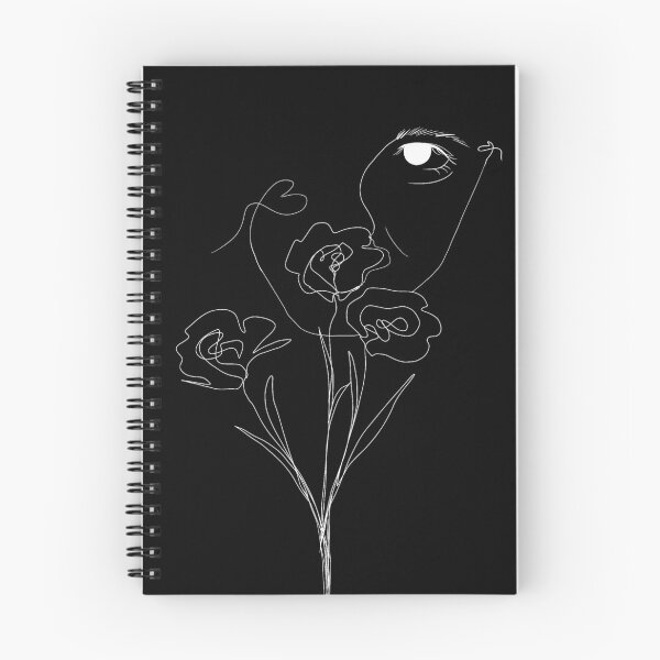Item preview, Minimalist Woman And Flowers Line Art⁠ designed and sold by a1-x.