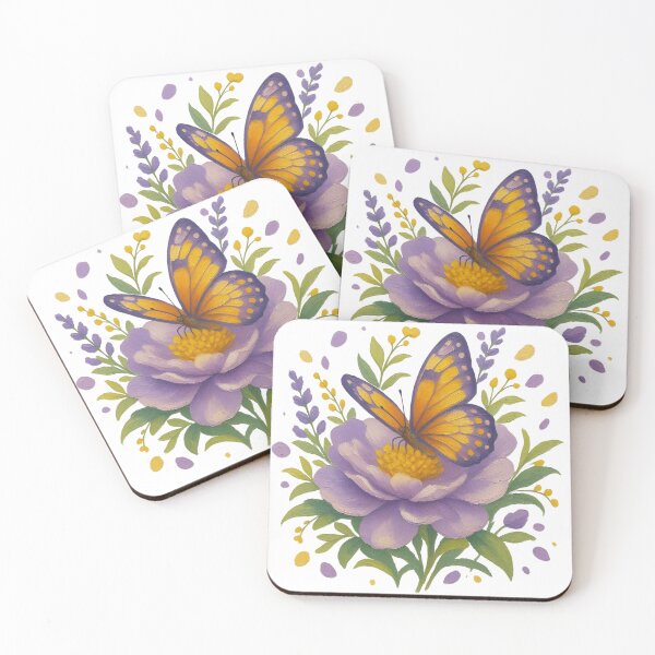Item preview, Flowers and butterflies designed and sold by re2m.